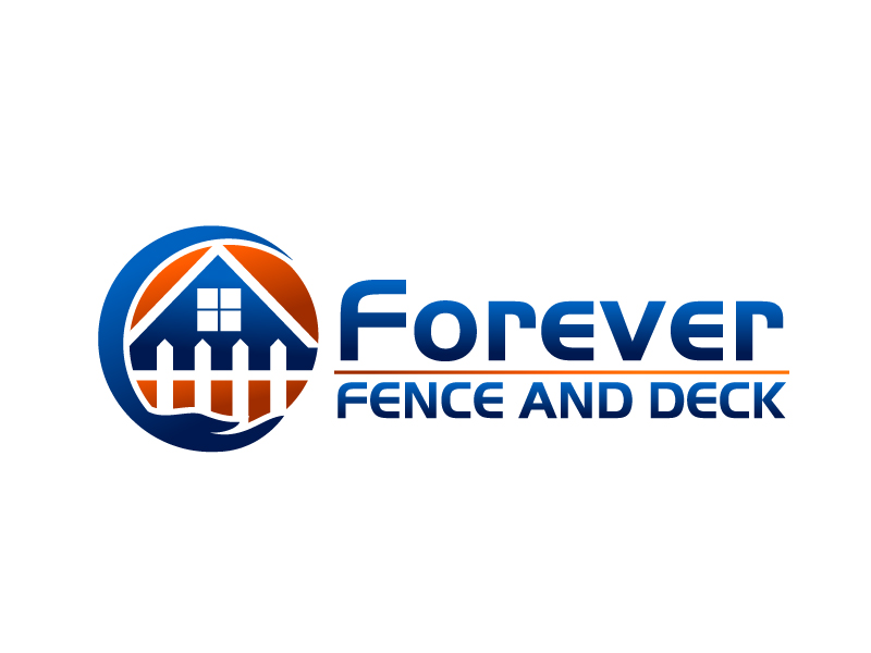 Forever Fence and Deck logo design by Dawnxisoul393