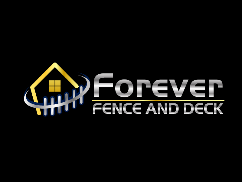 Forever Fence and Deck logo design by Dawnxisoul393