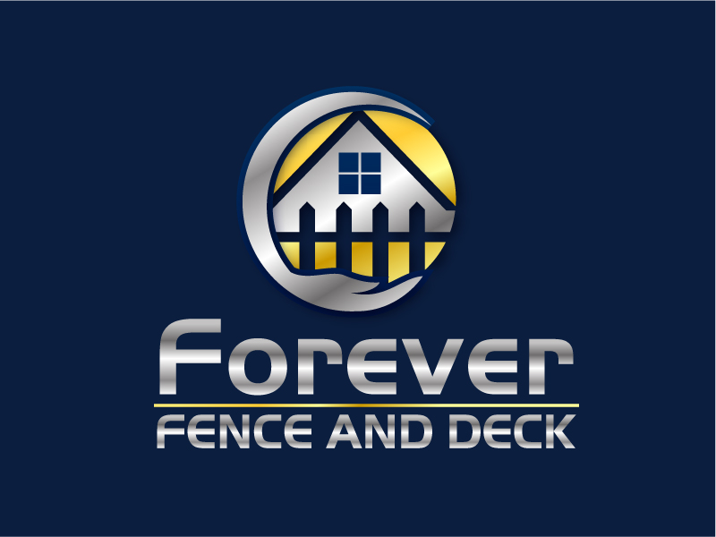 Forever Fence and Deck logo design by Dawnxisoul393