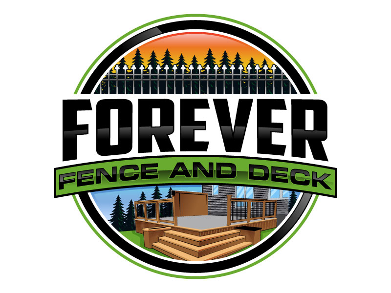 Forever Fence and Deck logo design by LogoQueen