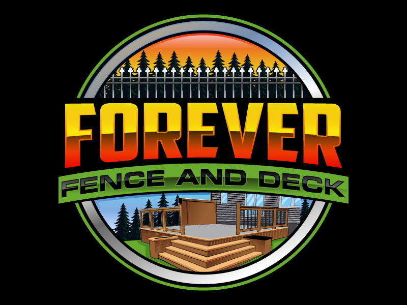 Forever Fence and Deck logo design by LogoQueen