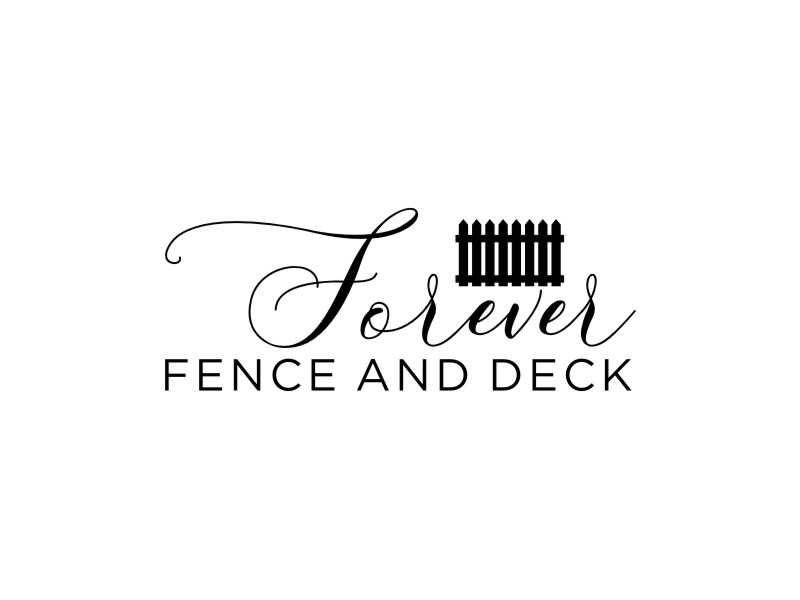 Forever Fence and Deck logo design by Artomoro