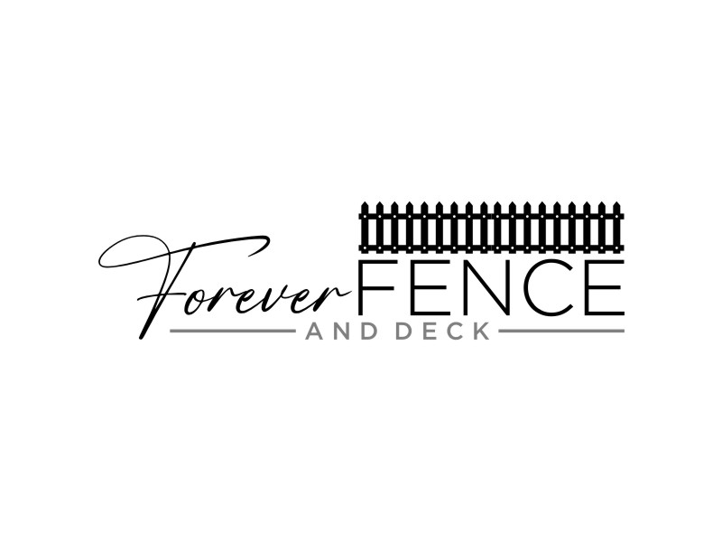 Forever Fence and Deck logo design by Artomoro