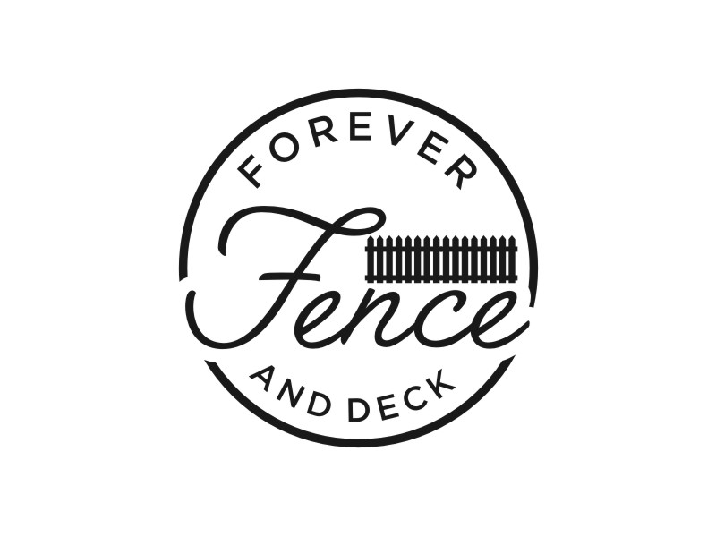 Forever Fence and Deck logo design by Artomoro
