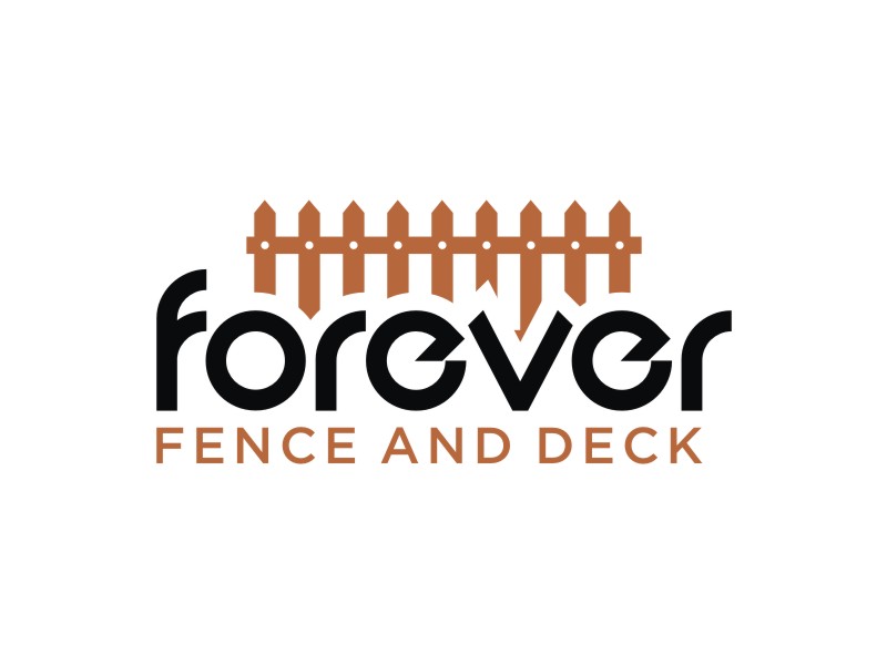 Forever Fence and Deck logo design by Artomoro