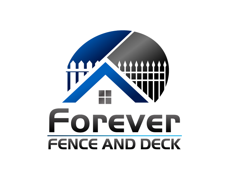 Forever Fence and Deck logo design by Dawnxisoul393