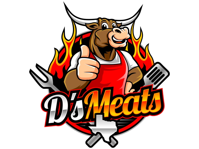 D's Meats logo design by haze