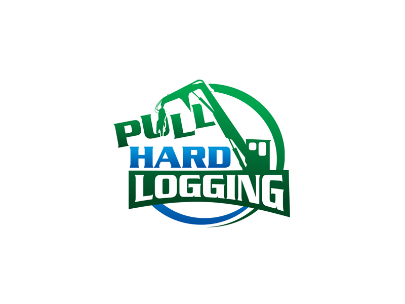Pull-Hard Logging logo design by creativemind01
