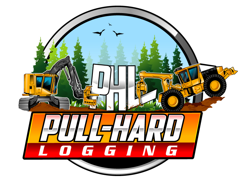 Pull-Hard Logging logo design by dorijo
