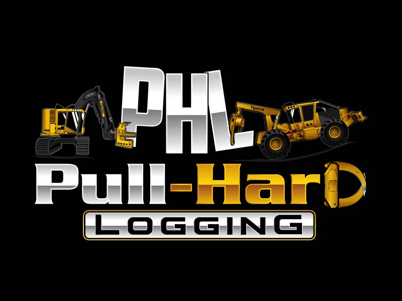 Pull-Hard Logging logo design by axel182