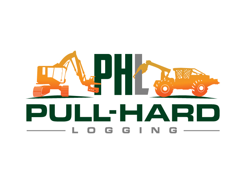 Pull-Hard Logging logo design by MUSANG