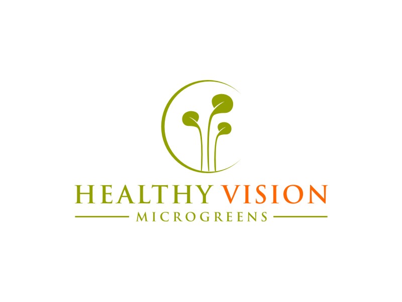 HEALTHY VISION Microgreens logo design by Artomoro