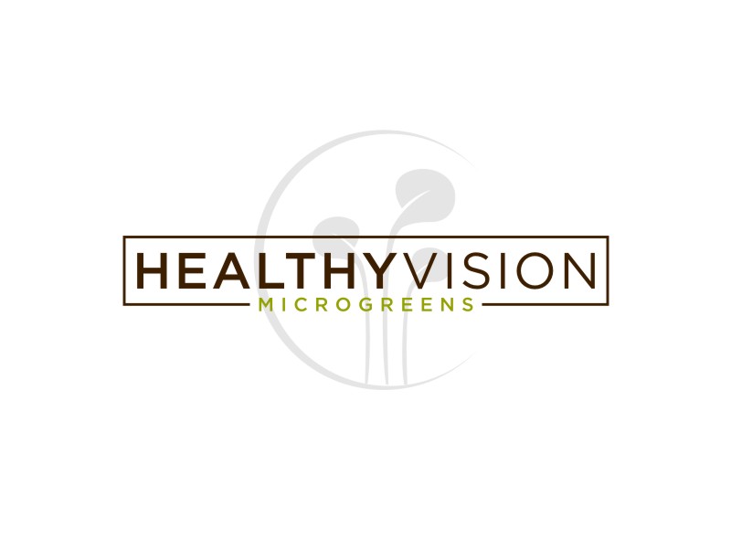 HEALTHY VISION Microgreens logo design by Artomoro