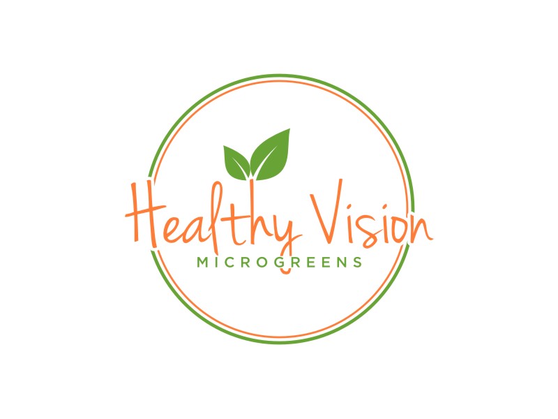 HEALTHY VISION Microgreens logo design by johana