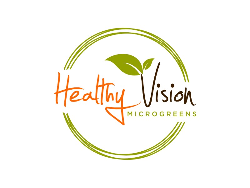 HEALTHY VISION Microgreens logo design by Artomoro