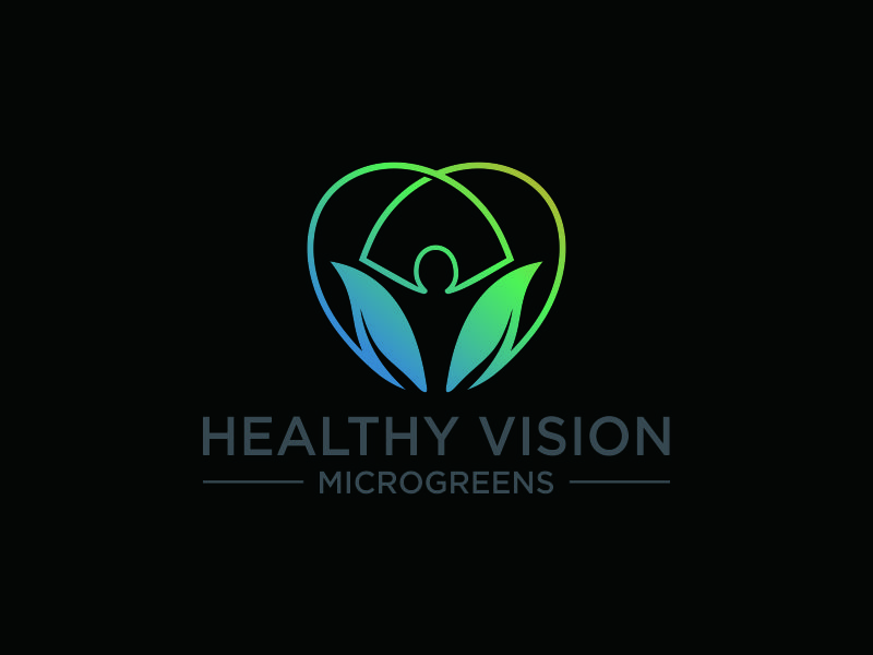 HEALTHY VISION Microgreens logo design by azizah
