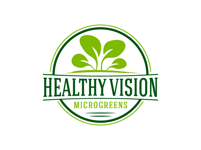 HEALTHY VISION Microgreens logo design by akilis13