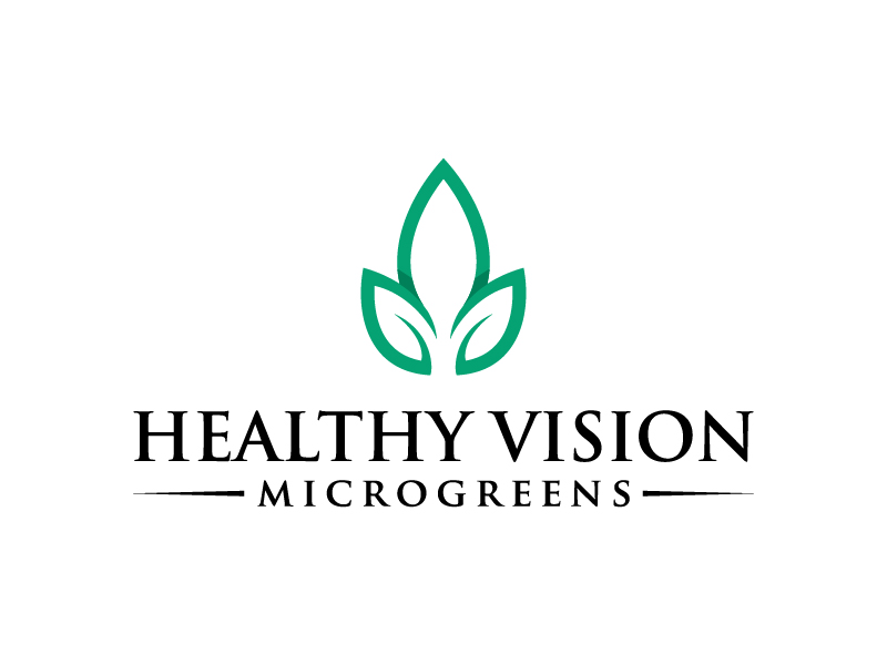 HEALTHY VISION Microgreens logo design by Fear