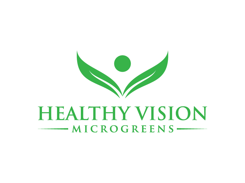 HEALTHY VISION Microgreens logo design by Fear