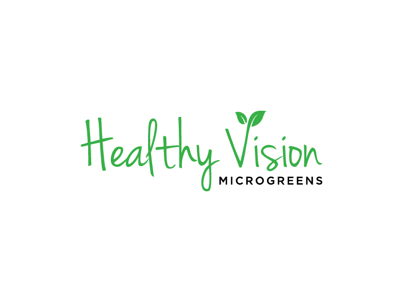 HEALTHY VISION Microgreens logo design by Fear