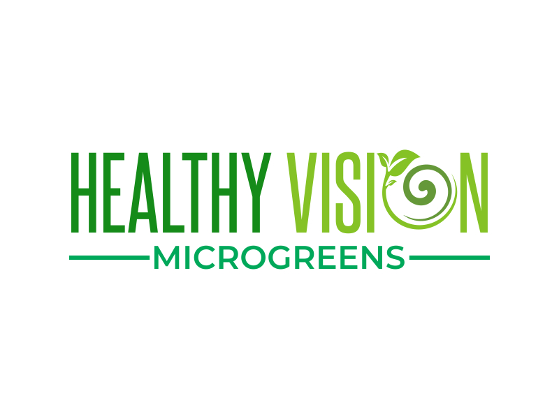 HEALTHY VISION Microgreens logo design by cikiyunn