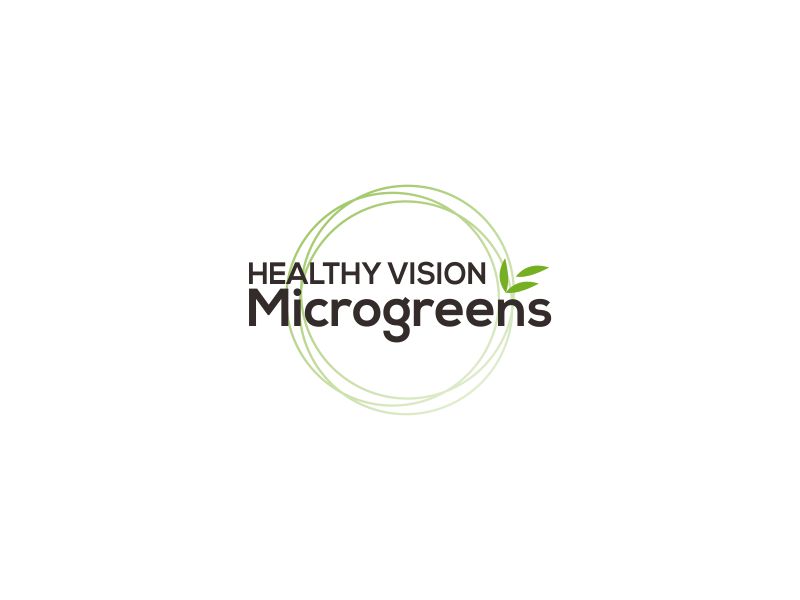 HEALTHY VISION Microgreens logo design by paseo
