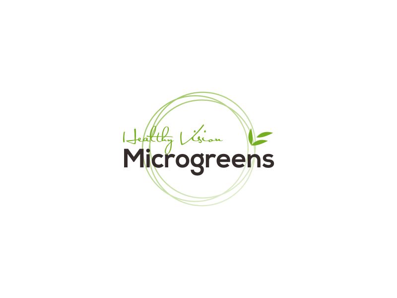 HEALTHY VISION Microgreens logo design by paseo