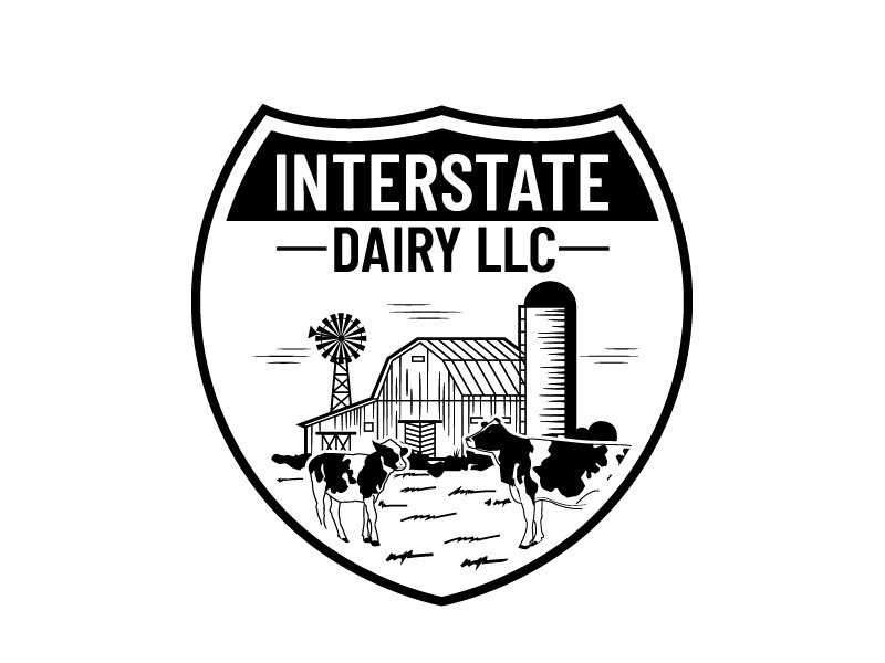 Interstate Dairy LLC logo design by Doublee