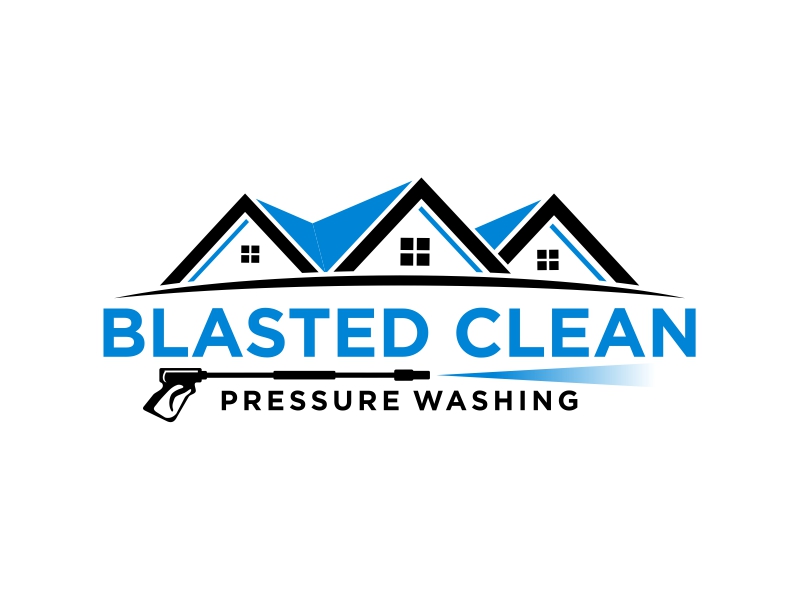 Blasted Clean Pressure Washing logo design by cintoko