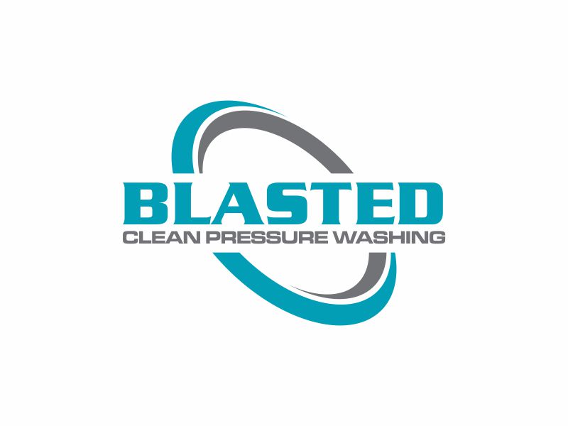 Blasted Clean Pressure Washing logo design by hopee
