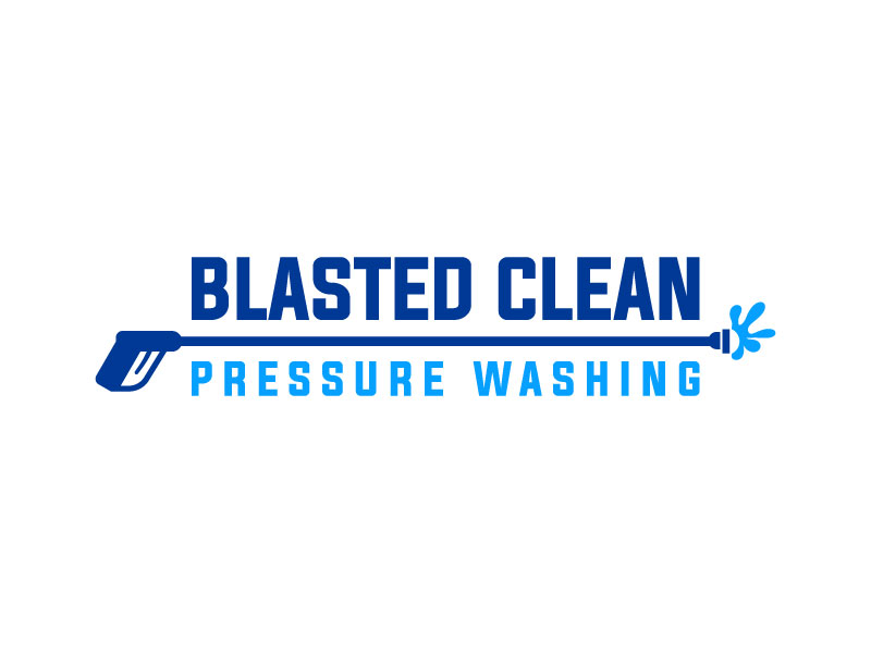 Blasted Clean Pressure Washing logo design by aryamaity