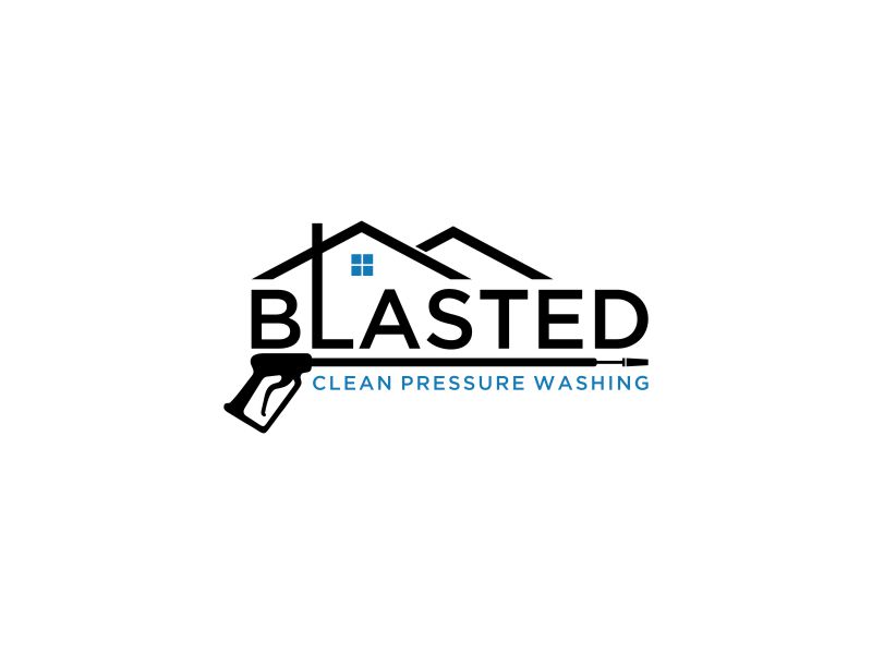 Blasted Clean Pressure Washing logo design by blessings