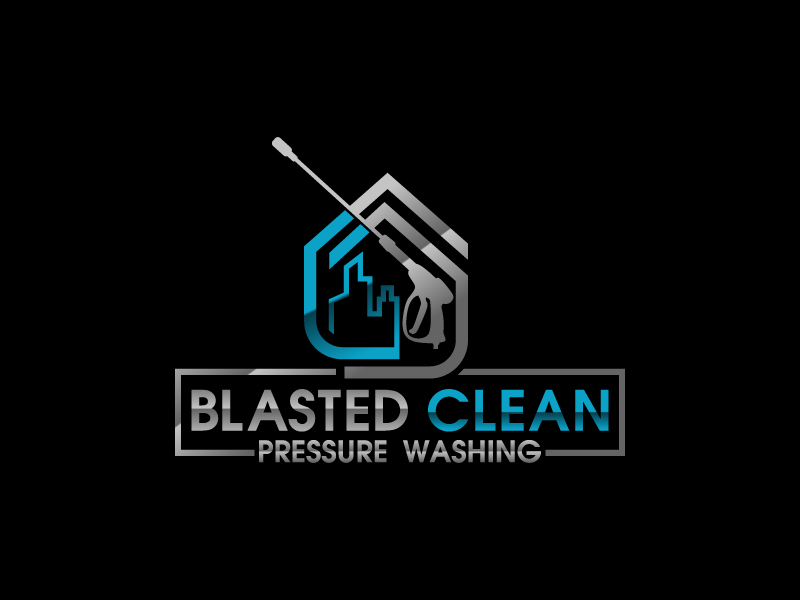 Blasted Clean Pressure Washing logo design by Koushik