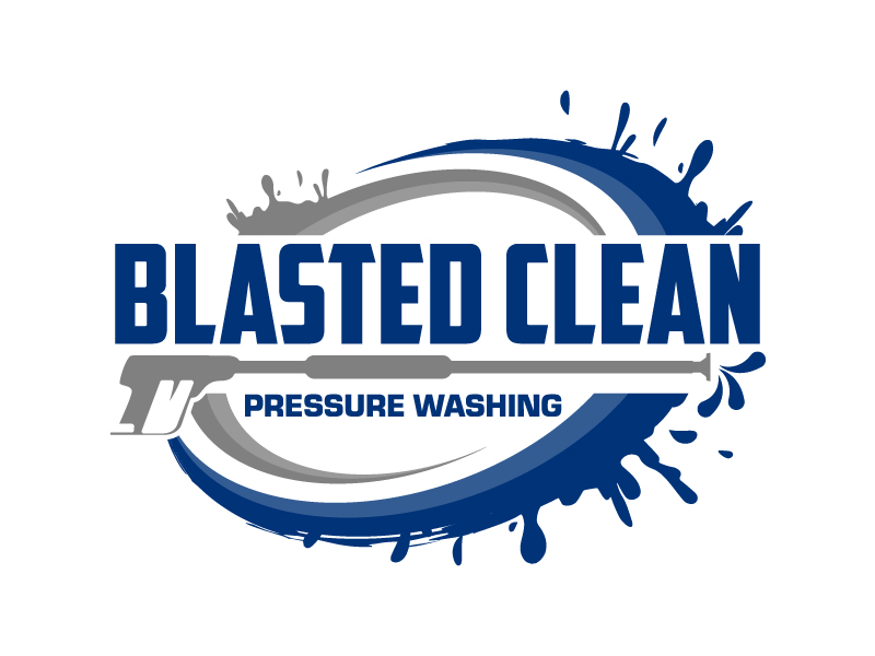 Blasted Clean Pressure Washing logo design by Kirito