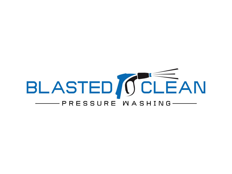 Blasted Clean Pressure Washing logo design by bluespix