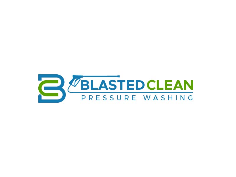 Blasted Clean Pressure Washing logo design by usef44