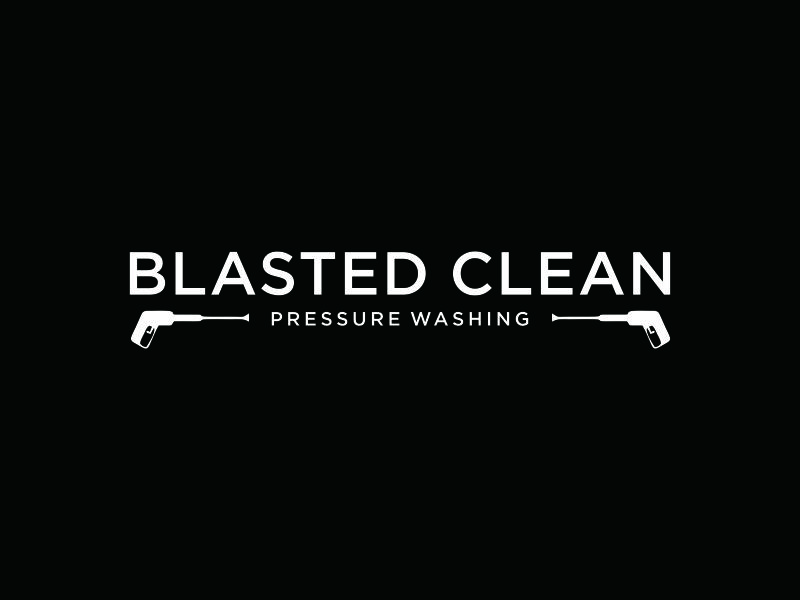 Blasted Clean Pressure Washing logo design by ozenkgraphic