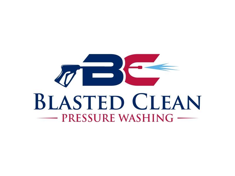 Blasted Clean Pressure Washing logo design by qqdesigns