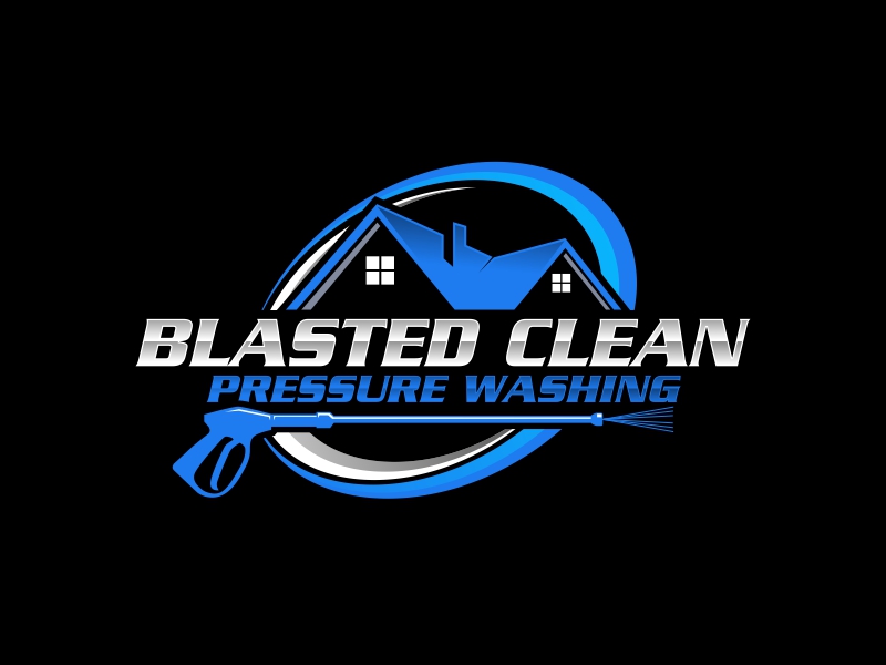 Blasted Clean Pressure Washing logo design by rizuki