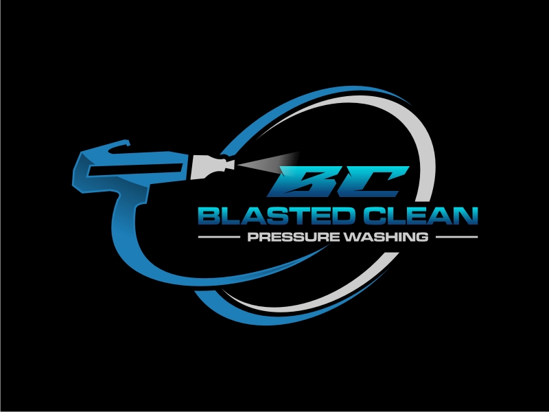 Blasted Clean Pressure Washing logo design by clayjensen