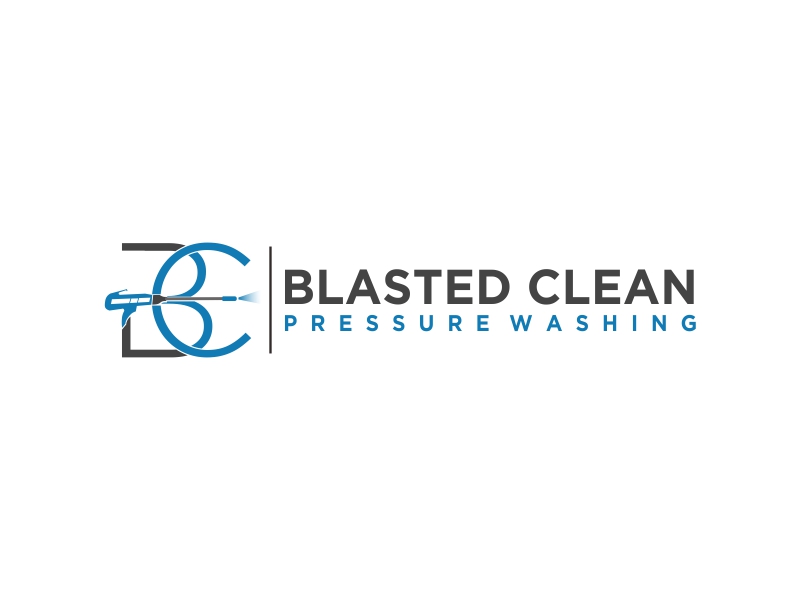 Blasted Clean Pressure Washing logo design by Mahrein