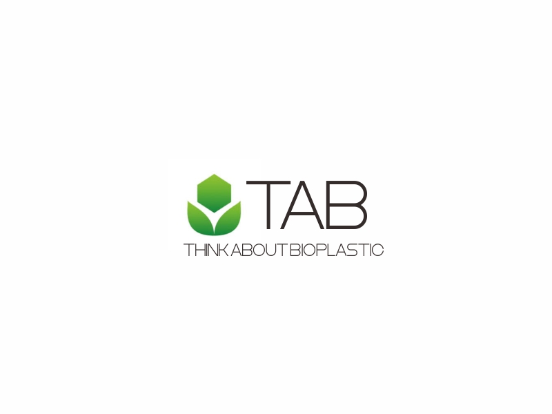 TAB - THINK ABOUT BIOPLASTIC logo design by Greenlight