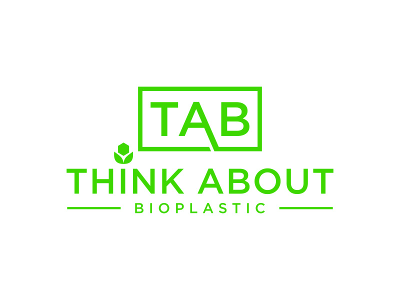 TAB - THINK ABOUT BIOPLASTIC logo design by ozenkgraphic