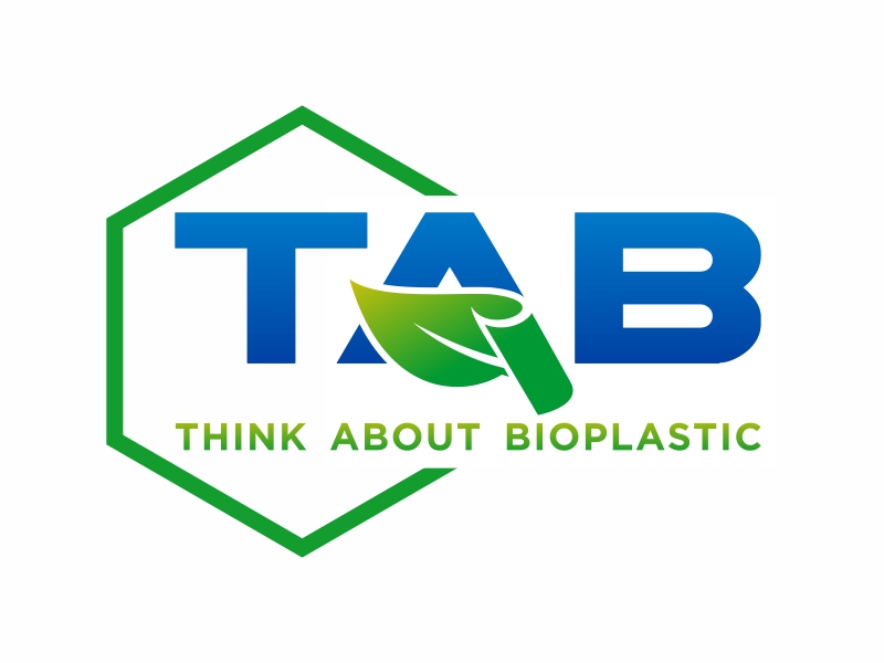 TAB - THINK ABOUT BIOPLASTIC logo design by Realistis