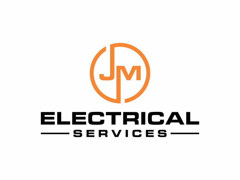 JM Electrical Services logo design by glasslogo