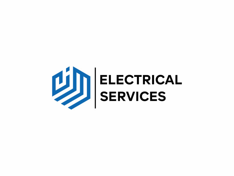 JM Electrical Services logo design by glasslogo