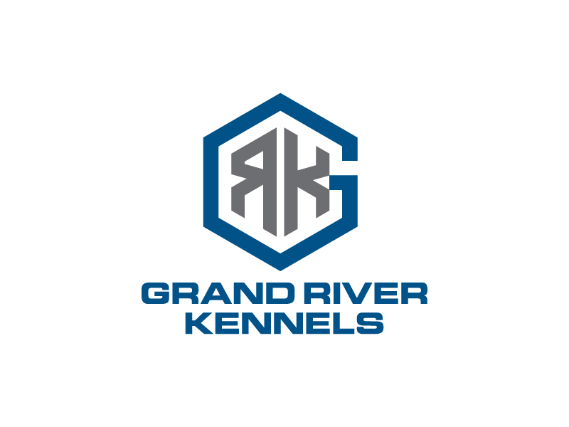 Either GRK initials or Grand River Kennels logo design by yans