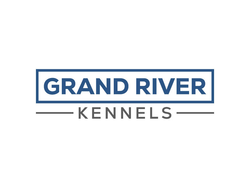Either GRK initials or Grand River Kennels logo design by aryamaity