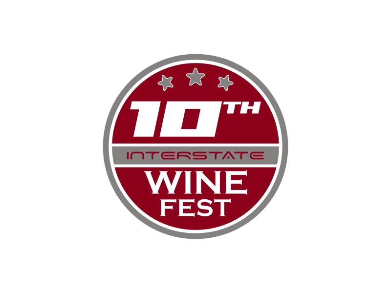 10th Interstate Wine Fest logo design by nusa