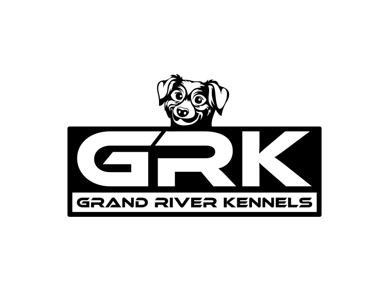 Either GRK initials or Grand River Kennels logo design by nusa